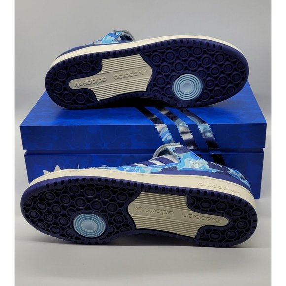 Adidas Bape x Forum Low 84 \'30th Anniversary- Blue\' Sneakers ID4772 main image 4